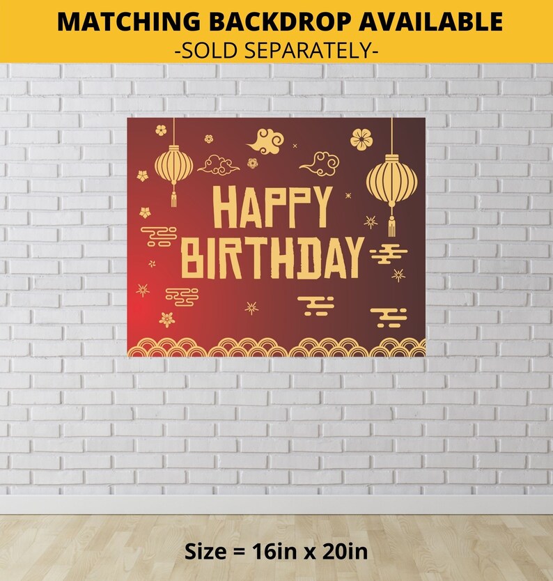 Asian Chinese Japanese Cupcake Toppers Printable Digital Etsy