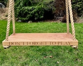 children's garden swings wooden