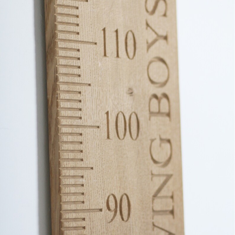 Solid Oak Growth Chart Personalised Height Chart Etsy UK