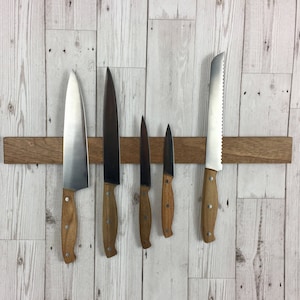 Magnetic knife rack | baltic birch | plywood | wooden knife rack | knife block | knife storage | knife rack | fifth anniversary.