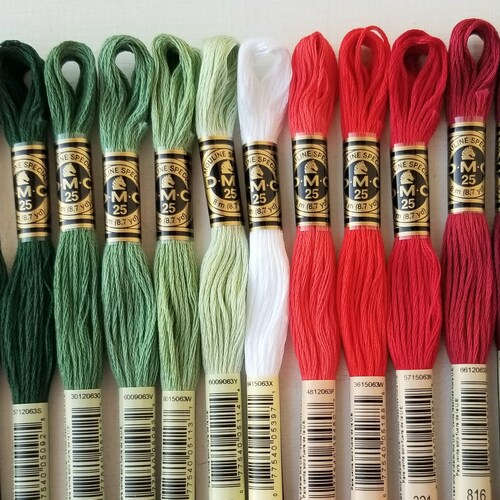 Cross Stitch Floss Sixstranded Hand Embroidery Thread Etsy