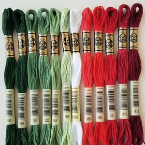 Spring Colors Hand Embroidery Floss Kit, DMC Six-stranded Cotton Thread  Bundle, Needlepoint Skeins Beginner Set, Cross Stitch Supplies 