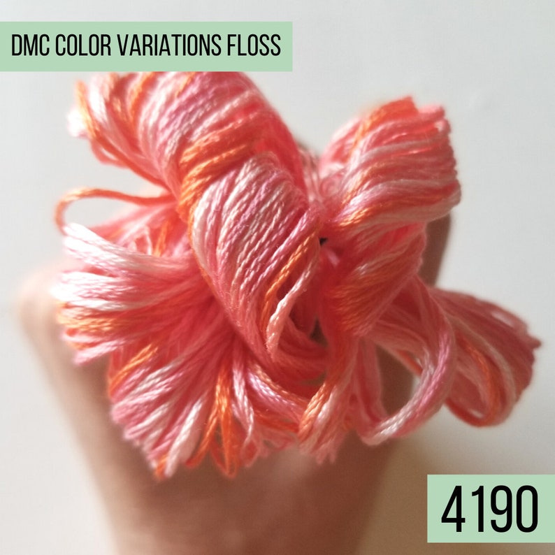 Single skein of cross stitch floss 4140 through 4205 DMC color