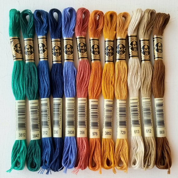 BEAUTIFUL THREADS Embroidery Floss Pack/curated Thread Pack/dmc Floss Hand  Embroidery, Diy Cross Stitch Kit, Diy Embroidery Kit 