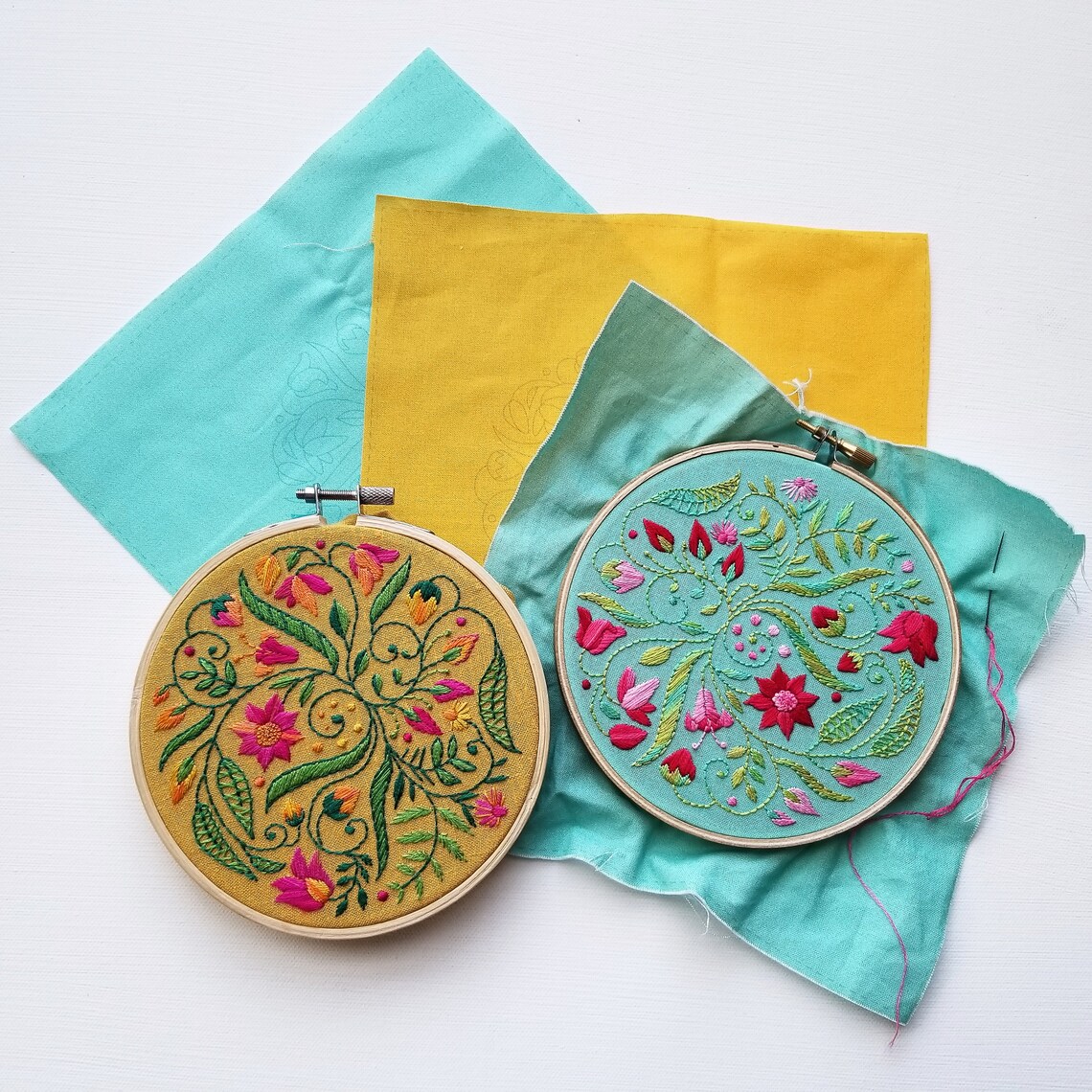 Wildflower Beginner Needlepoint Stitch Sampler Diy Floral Etsy