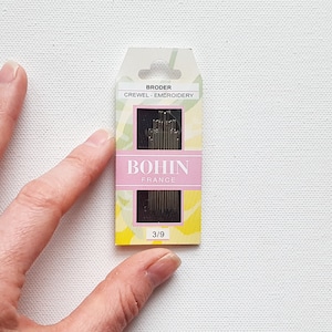 Hand Embroidery Needles variety pack from Bohin France, Needlepoint Crewel Needles for needlework