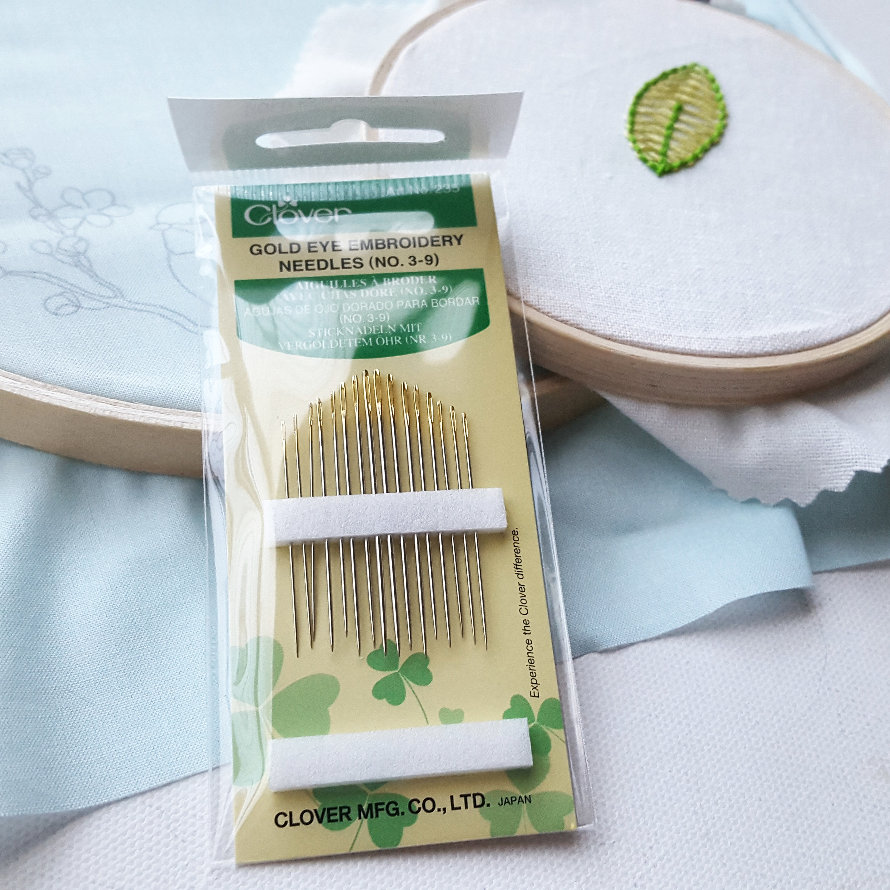 Hand Embroidery Needles Number 3 9, Clover Gold Eye Needle Variety