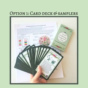 Hand embroidery companion cards, Learn 30 hand embroidery stitches plus online video tutorials and beginner needlepoint samplers image 3