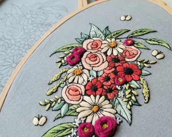 Field of Flowers Hoop-art Embroidery Kit – Tweetle Dee Design Co.