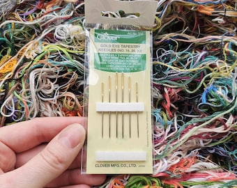 Tapestry Needles variety pack from Clover, large eye blunt tip needles for cross stitch