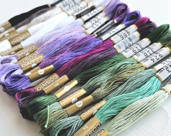 Cross Stitch Floss, Sixstranded Hand Embroidery Thread, Lecien Cosmo