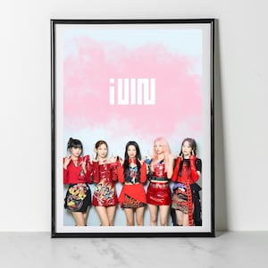 GIDLE Poster, Kpop Poster, Wall Print, (G)idle Merch, Kpop GIDLE Poster Gift, Printable, Print, Digital Download, Pink