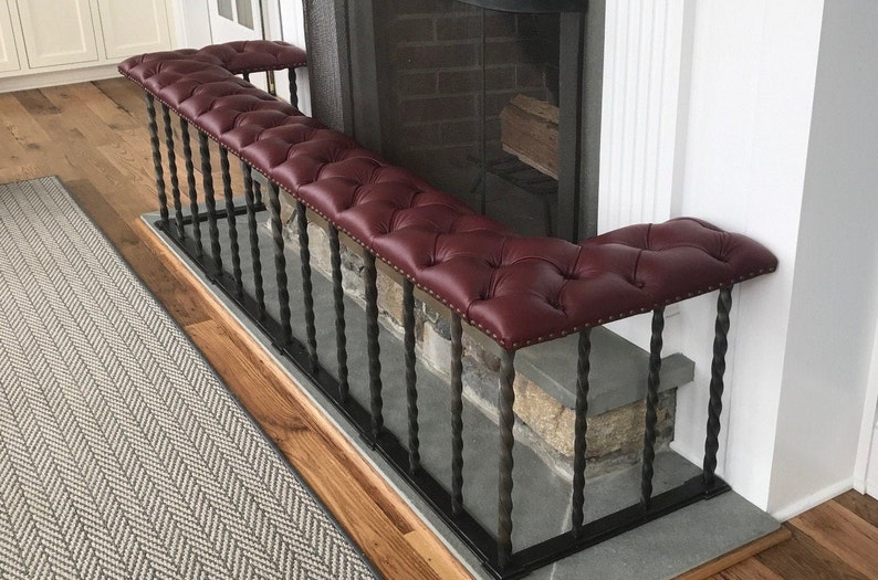 Fireplace Bench Club Fender Bench Seating Fireplace Etsy
