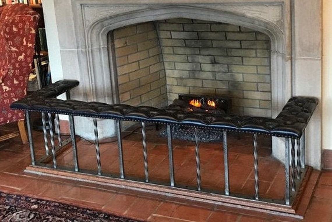 Fireplace Bench Club Fender Bench Seating Fireplace | Etsy