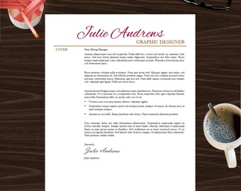 resume template instant digital download cover letter etsy estee lauder cover letter