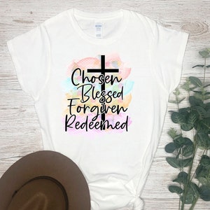 Inspirational T-shirt,  Christian T-shirt, Blessed, Gift for Her, Religious Clothing