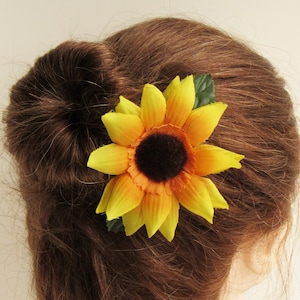 Sunflower Hair Clip, Flower Girl Hair Clip, Barrettes for Women, Hair Clips for Girls, Fun Hair Clip, Hair Barrette Vintage Hair Clips