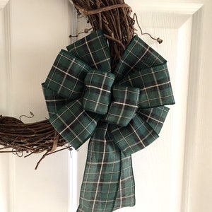 Fall Wreath Bows, Plaid Wreath Bows, Premade Bows for Wreaths, Decorative Bows, Wreath Enhancements, Lantern Swag, Farmhouse Dec