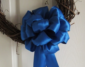 Satin Wreath Bow, Wired Ribbon Lantern Topper