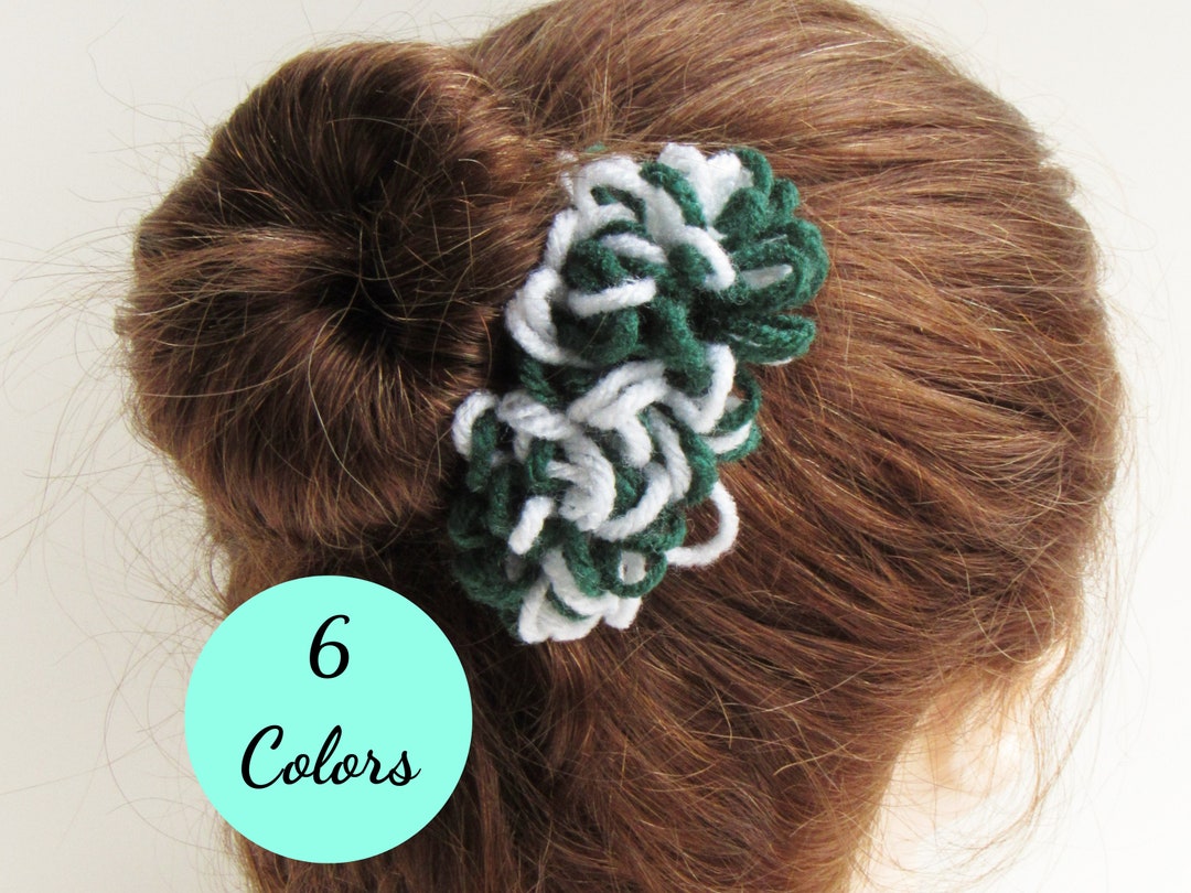 Unique Hair Clips Yarn Hair Bow Crochet Hair Clips Fun Hair Etsy