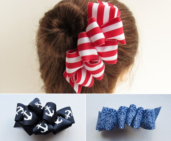 Hair Bows For Women Hair Barrette Adult Hair Bow Grosgrain Etsy