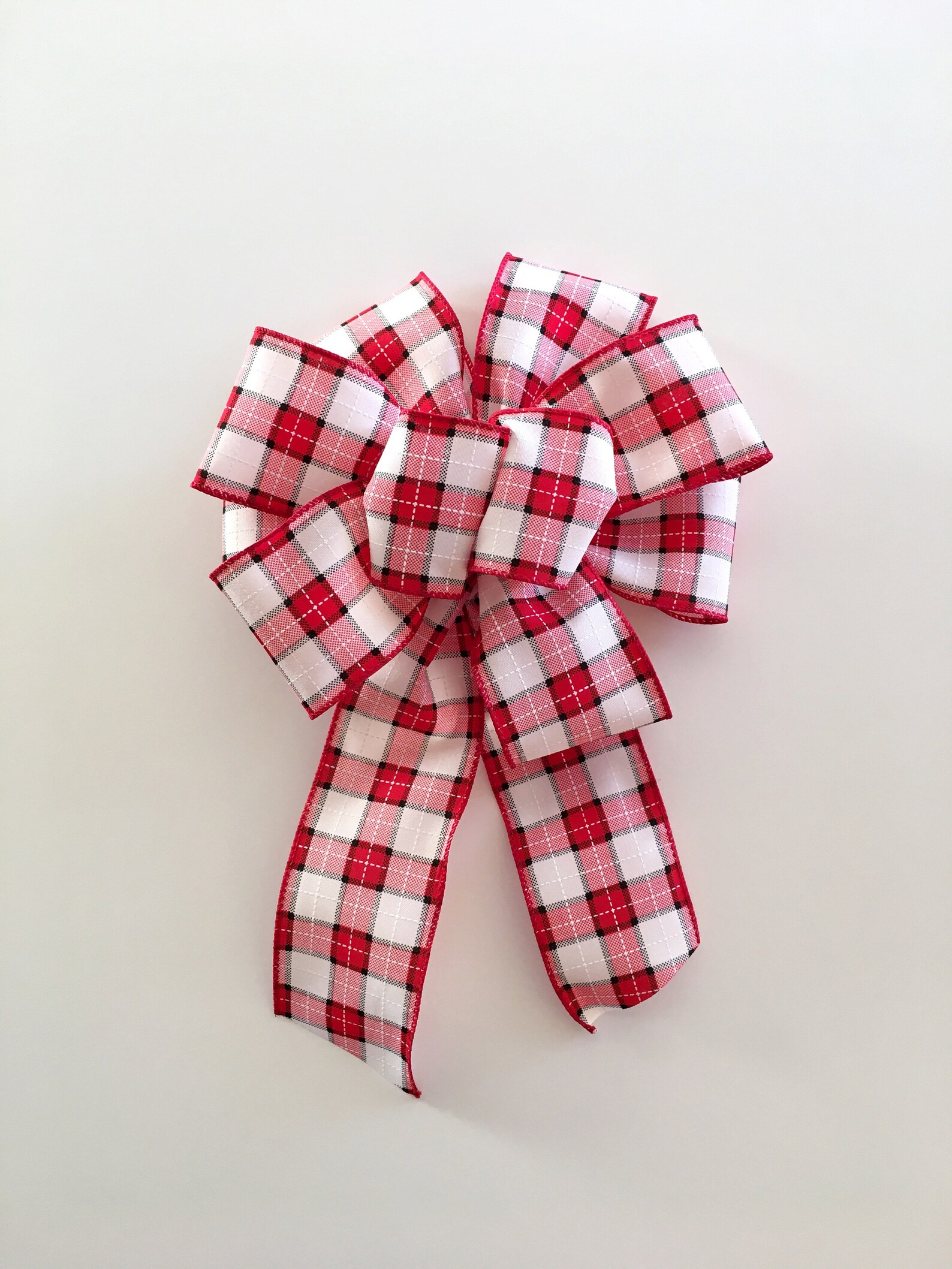 Ready Made Bows Bows for Wreaths Summer Plaid Tartan Etsy