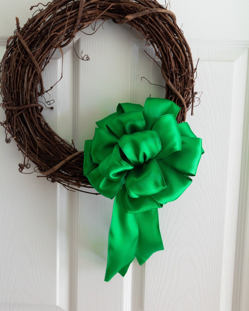 Bows for Wreaths Front Door Decor Ribbon Bows Ready Made Etsy