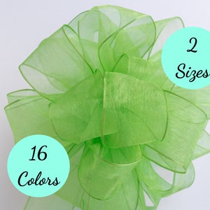 Bows for Wreaths, Sheer Ready Made Bow, Garland Bows