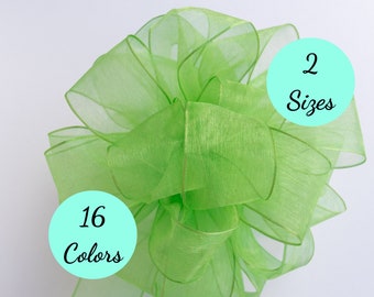 Bows for Wreaths, Sheer Ready Made Bow, Garland Bows