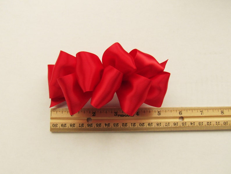 Adult Hair Bow 90s Hair Clips for Women Black Barrette Messy Bun Accessories Satin