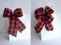Christmas Tree Bows, Buffalo Plaid Bow, Farmhouse Decorating, Small Gift Bows, Treat Bag Bows, Twist Tie Bows, Small Wreath Bows