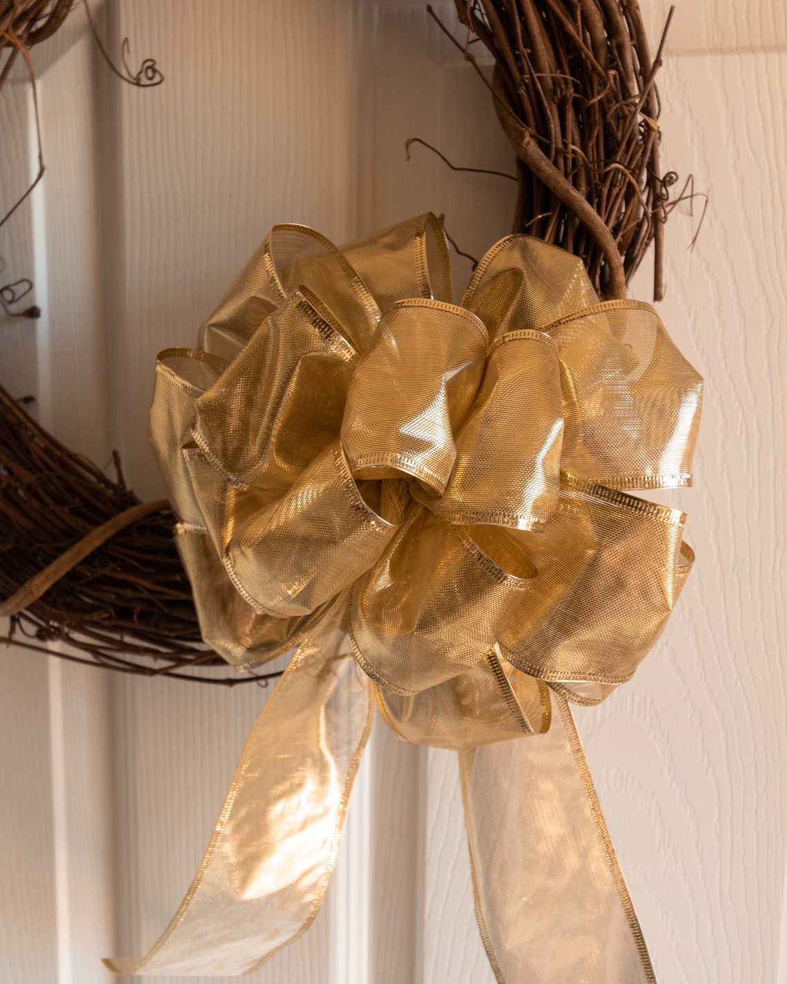 Bows for Wreaths Front Door Decor Ribbon Bows Ready Made Etsy