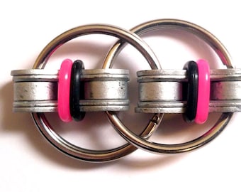 Neon Pink and Black Fidget Toy for Autism, ADD, ADHD & Idle Hands