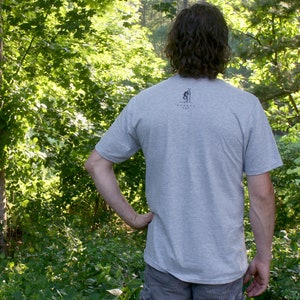 Shirt van katoenmix presidentieel traverse, polyester, wandelen, kamperen, buitensporten, uniseks, grijs, avontuur, bos, wandelshirt, T-shirt afbeelding 5