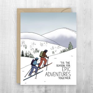 Cartão de férias de esqui de inverno Epic Adventures