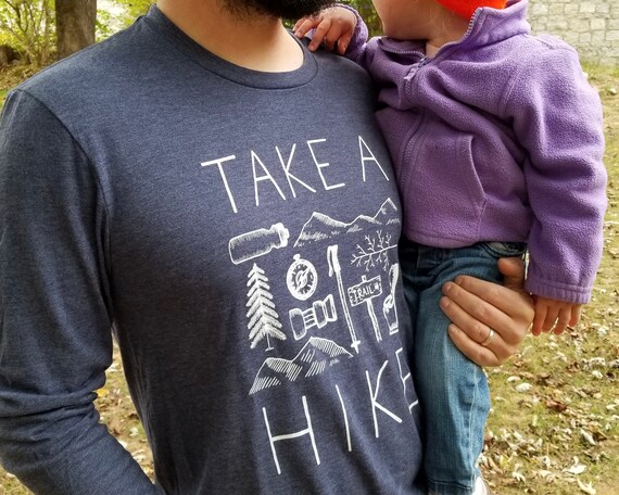 Unisex Take a Hike Long Sleeve Shirt - Cotton, Polyester