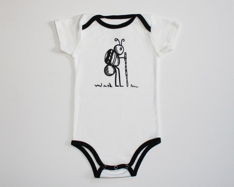 USA made Sherpa Ant organic cotton bodysuit logo 6 months adventure 18 months infant clothing baby 12 months hiking Toddler ant