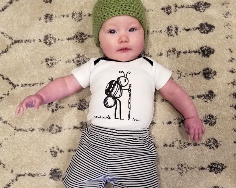 USA made Sherpa Ant organic cotton bodysuit logo 6 months adventure 18 months infant clothing baby 12 months hiking Toddler ant