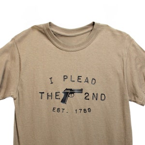 Men's Gun Shirt | I plead the second t-shirt | 2nd amendment | funny gun rights | Father's Day gift for dad | gun gift | handgun | pistol