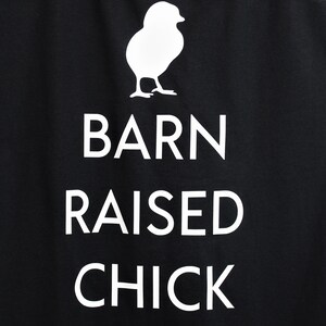 Ladies' racerback tank top, Barn Raised Chick, Homesteader Tank, Farm Girl Shirt, Peep Tank, Sizes S, M, L, XL, 2XL, gift for chicken mom image 2