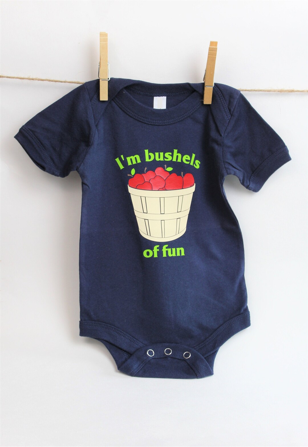 Infant Bodysuit I'm Bushels of Fun Fall Baby Clothes Baby Shower Gift