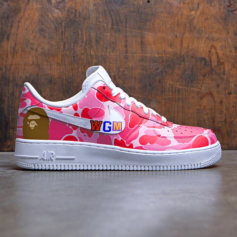 bape air force 1 brown