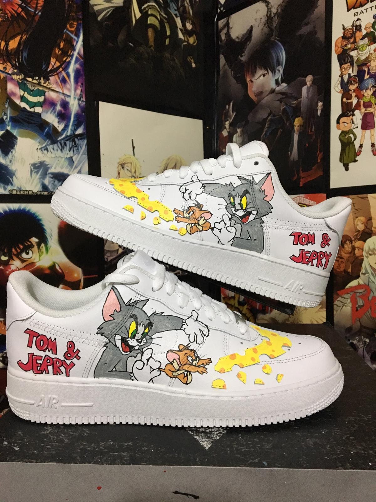 nike air force 1 custom tom and jerry