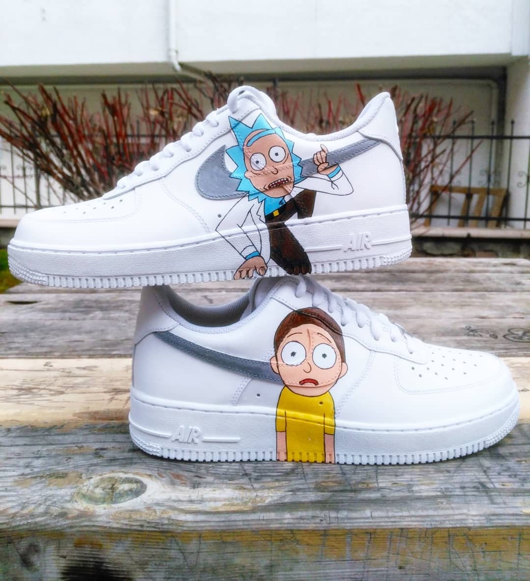 Rick And Morty Custom Shoes Air Force 1 / rick and morty air force 1 in 2020 | Nike air shoes