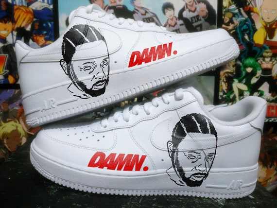 Personalizzato Nike Air Force one kendrick lamar accidenti Etsy Personalizzato Air Nike Air Personalizzato Force one kendrick lamar accidenti Etsy 823f2f