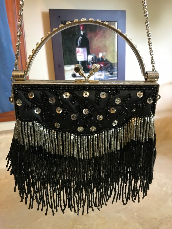 Beaded evening purse - image 1