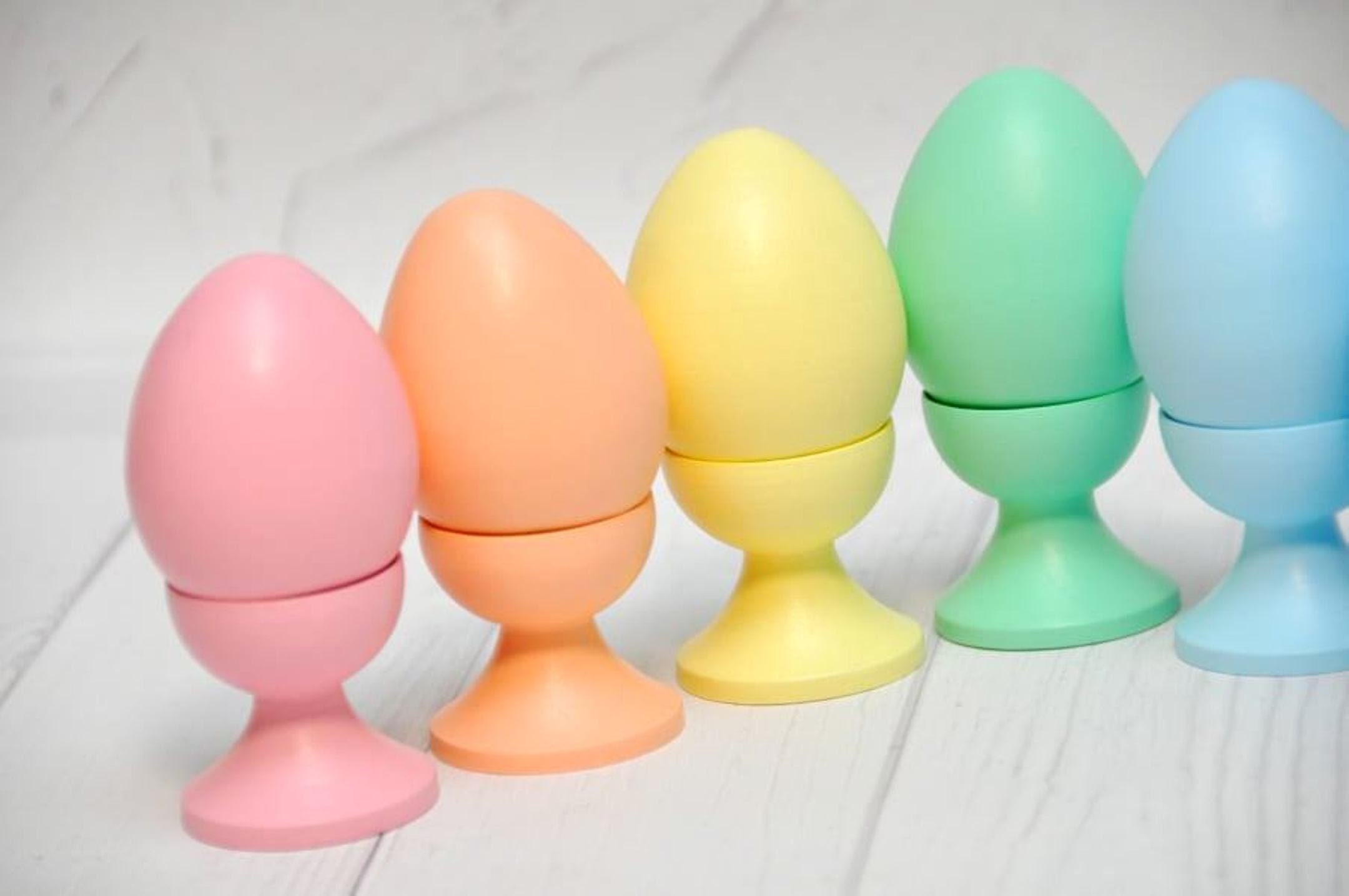 Pastel Eggs Wooden Easter eggs Rainbow Wooden Toys Toddler Etsy