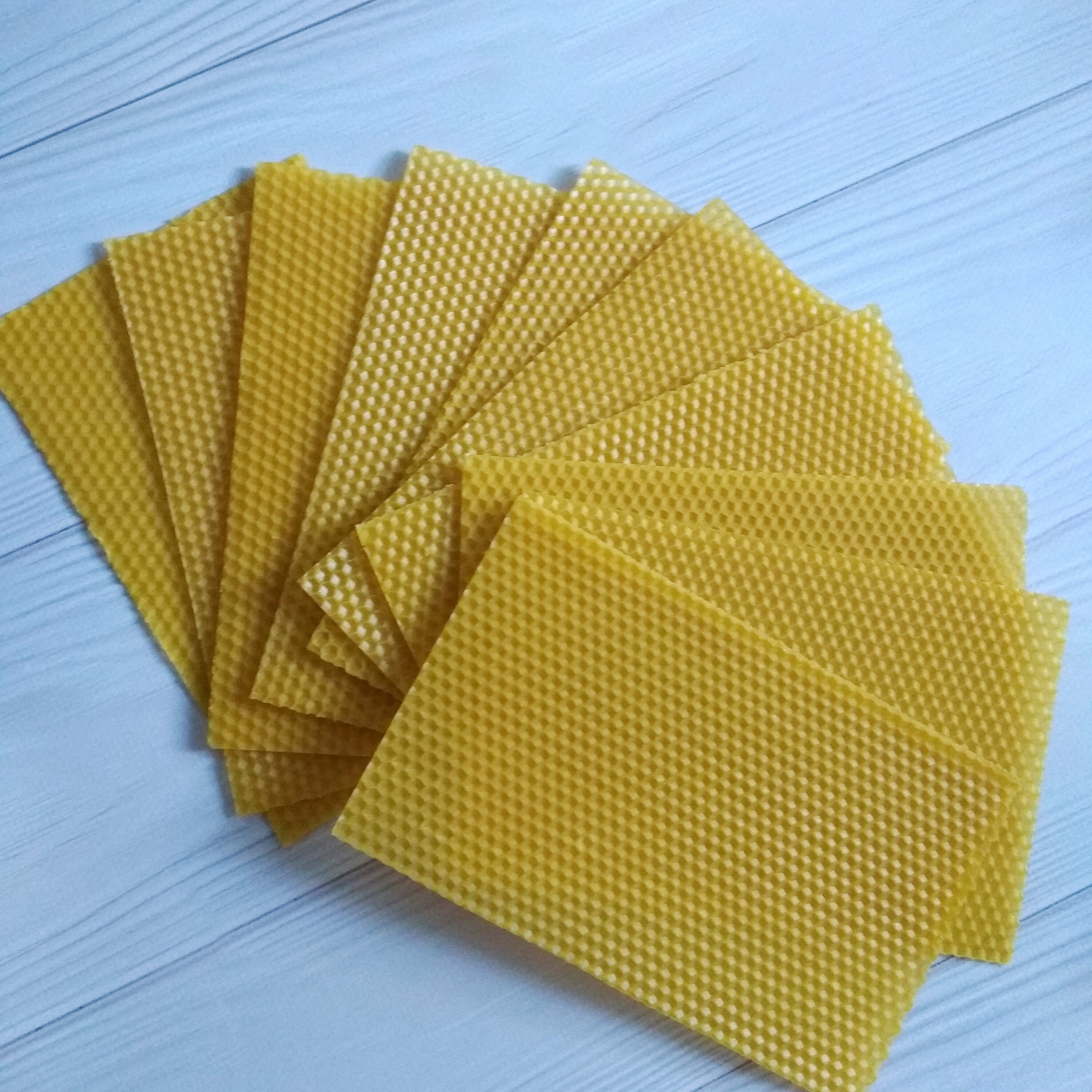 Natural Beeswax DIY Candle Kit 10 beeswax sheets 20x13 cm Etsy