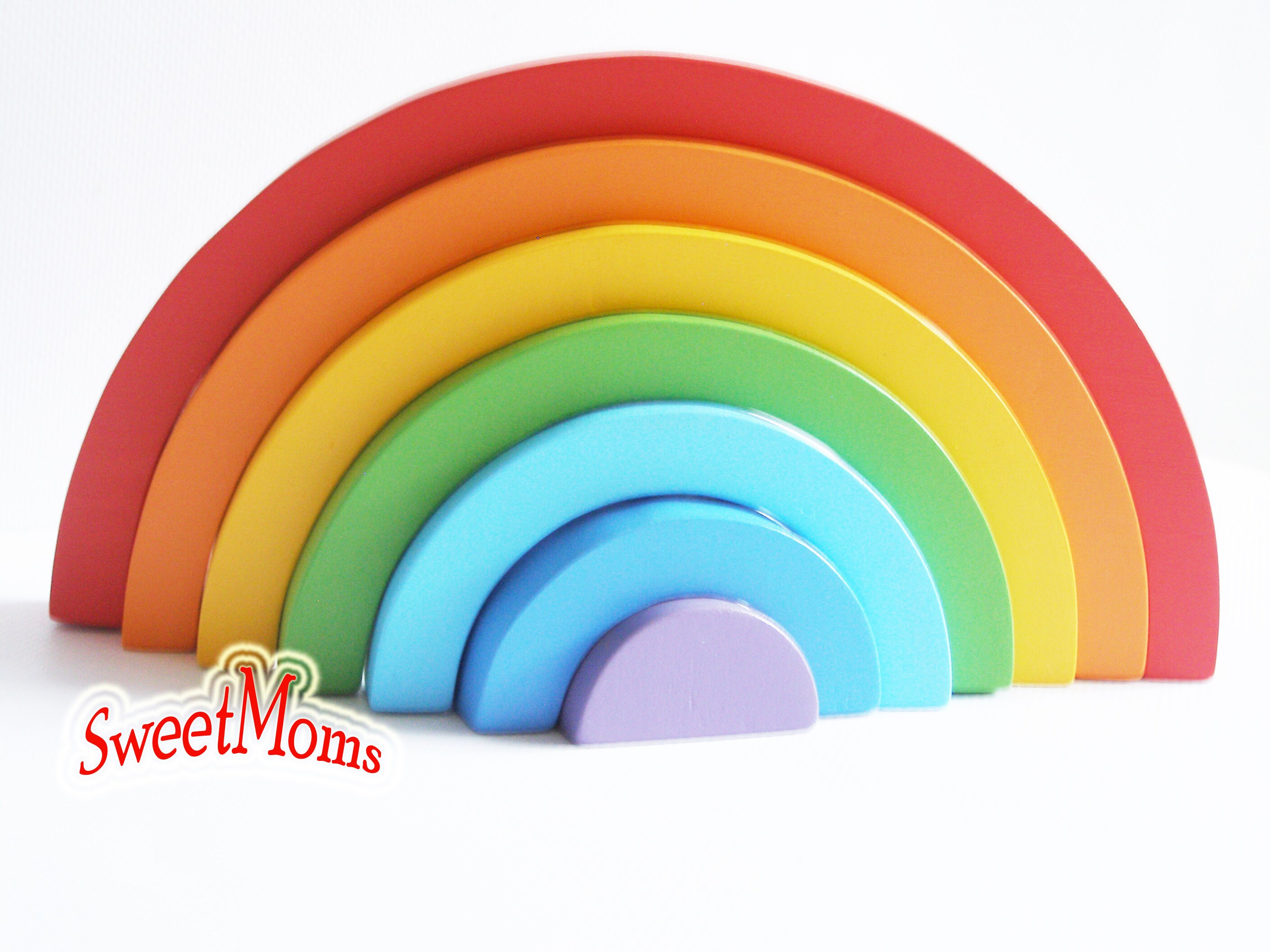 wooden stackable rainbow