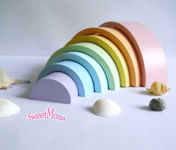wooden stackable rainbow